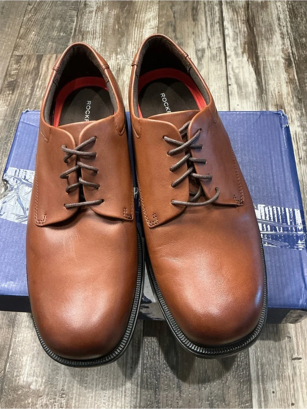 Rockport Classic Men's Brown Derby Shoes Size XW